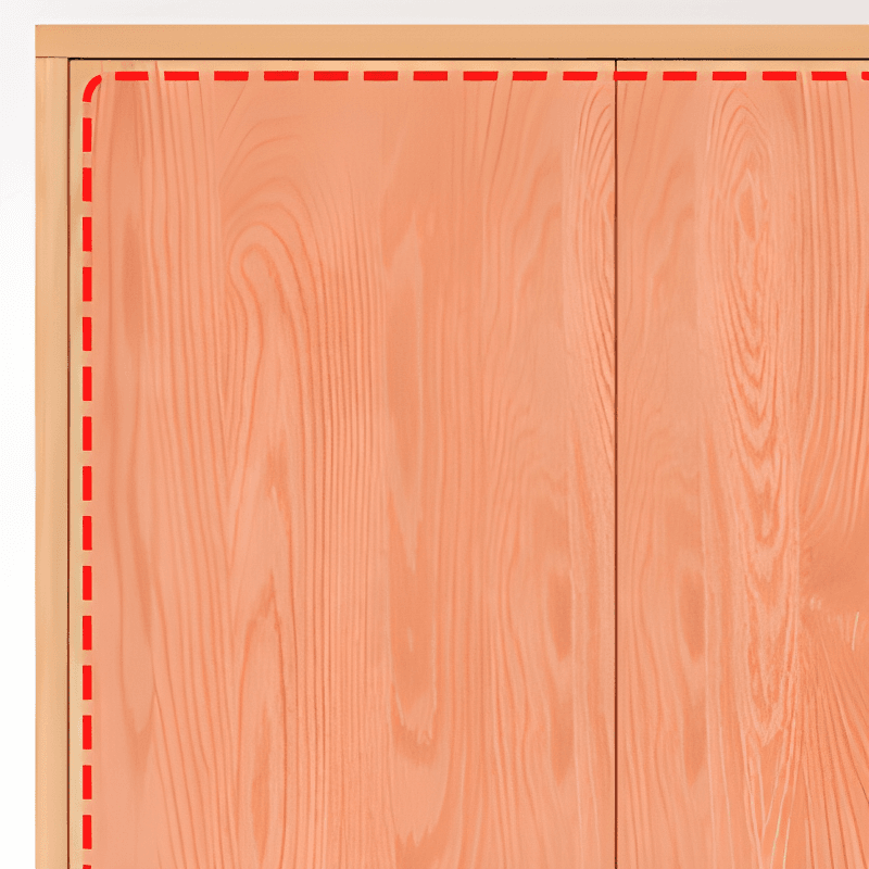 Wood Color Nordic Unfixed Wardrobe Closet thumbnail 7