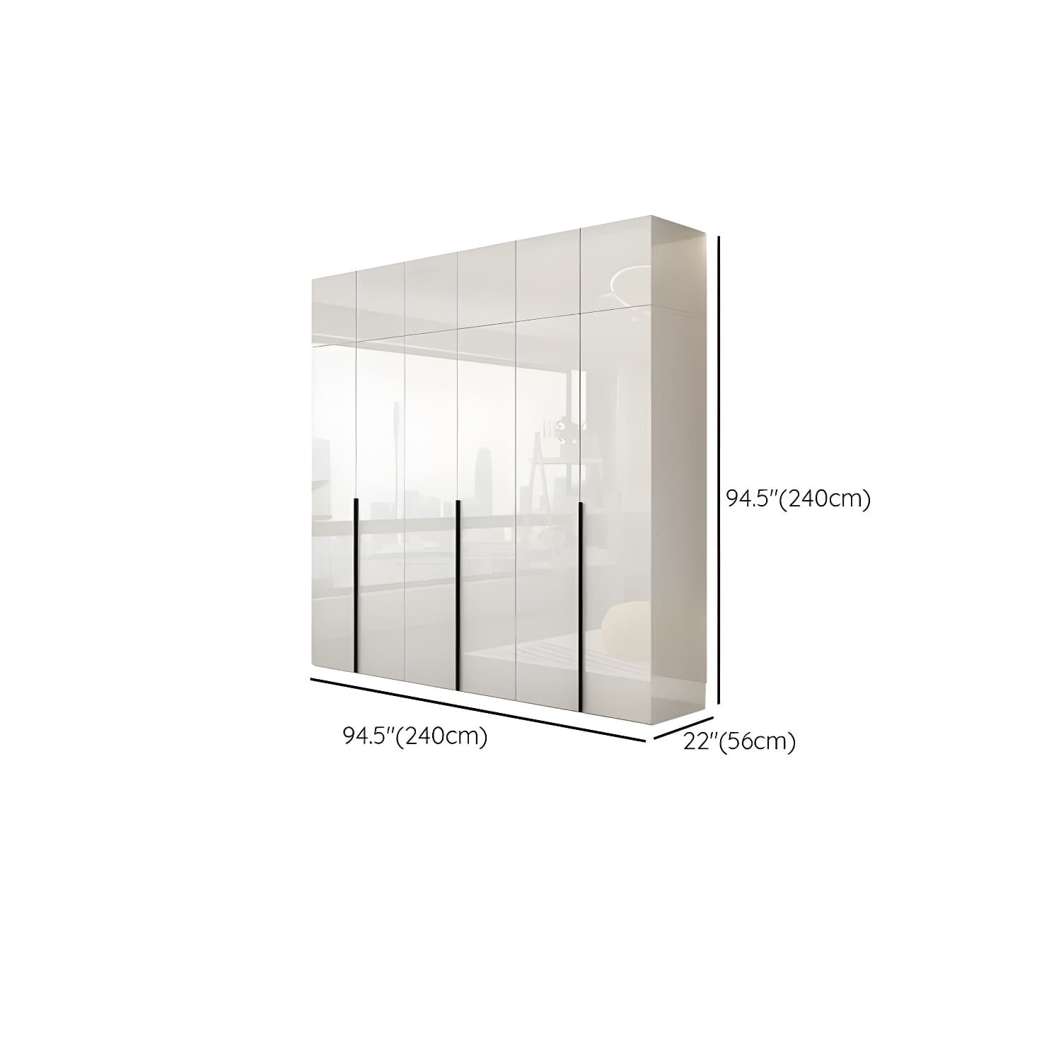 Modern Simple Style Double Door Storage Wardrobe for Bedroom thumbnail 22