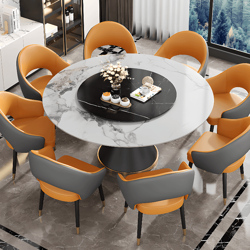 Modish Arm Chair with Ventilated Back, Padded Upholstery, Arms, and Steel Legs thumbnail 9
