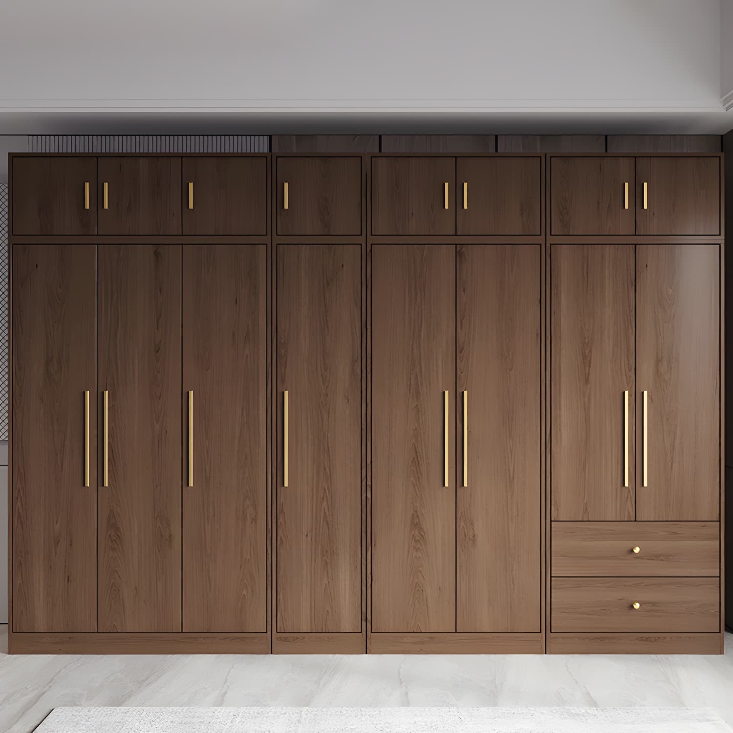 Wood Grain Design Armoires & Wardrobes with Soft Close Door and Storage Space thumbnail 11