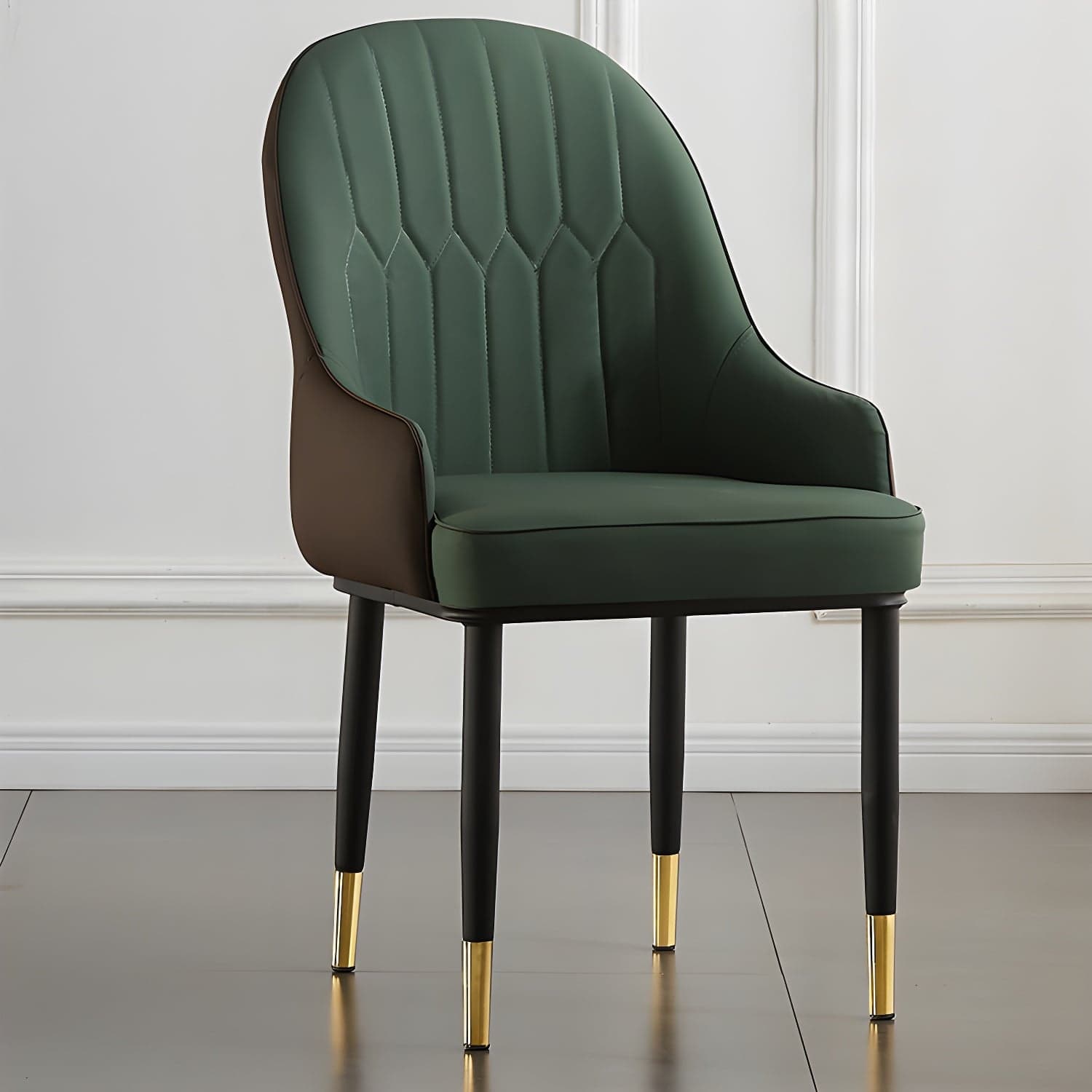 Contemporary Metal Dining Room Chairs Upholstered Dining Armchairs for Home Use thumbnail 3