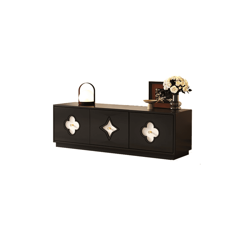 Midnight Black/White Modern Timber TV Stand with 5-Drawer/4-Drawer/8-Drawer thumbnail 1