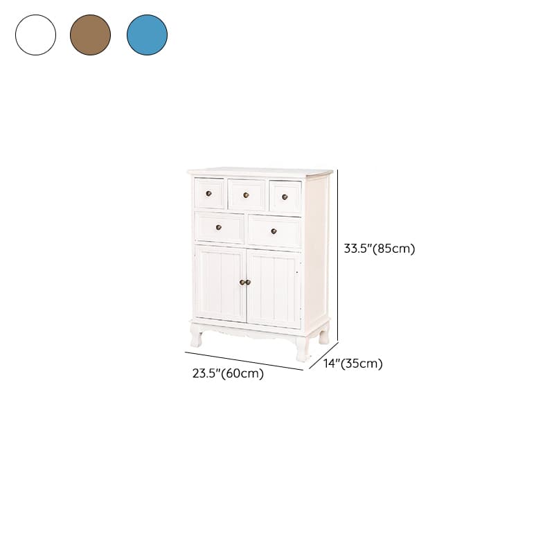 Modern Wooden Bachelor Chest with Vertical Drawers with Drawers thumbnail 14