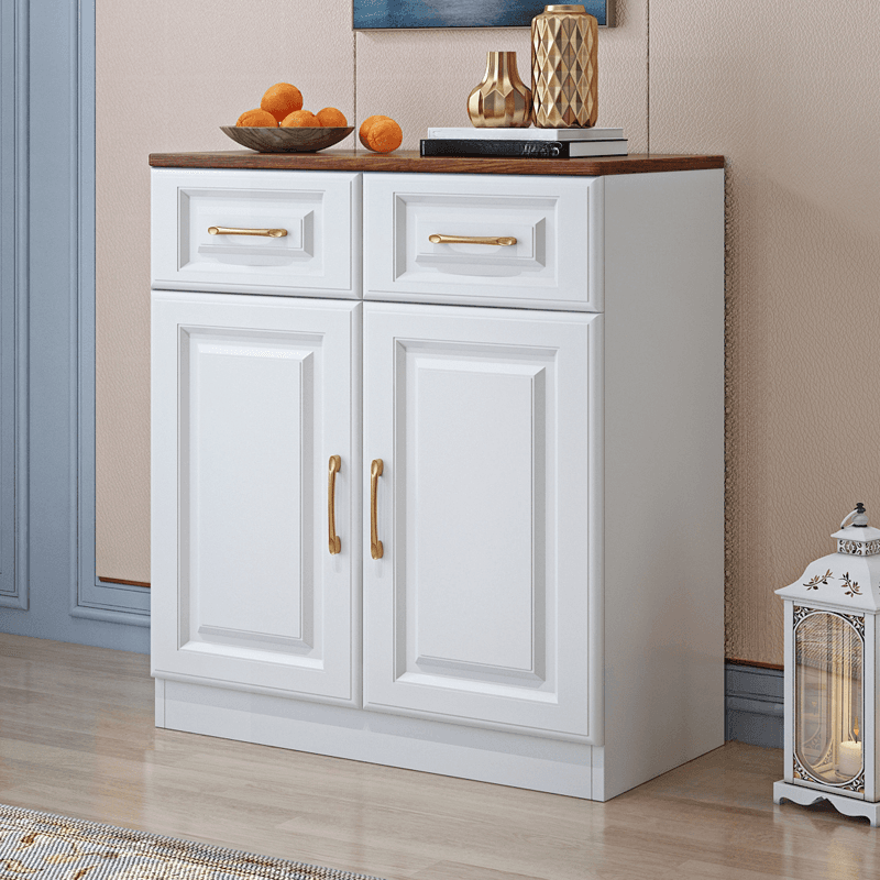 Standard/Narrow Sideboard in Timber with Drawers, 5 Doors/3 Doors/2 Doors, 2 Shelves/3 Shelves/One Internal Shelf and 5 Drawers/4 Drawers/3 Drawers in a Trendy Style thumbnail 4