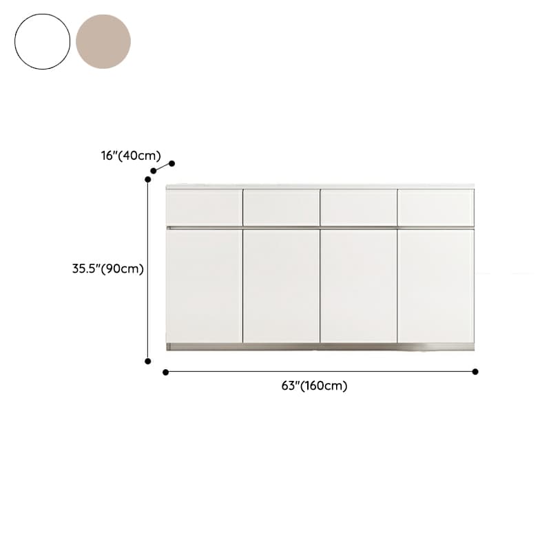 50'' Modern Wood Sideboard/Credenza with Drawers, Cabinets, and Non-adjustable Shelves thumbnail 16