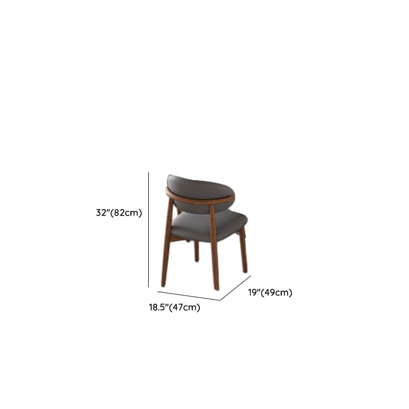 Dining Table Set with Rounded Stump Base, Fixed Table, Padded Chair, Back, 5-piece in White thumbnail 12