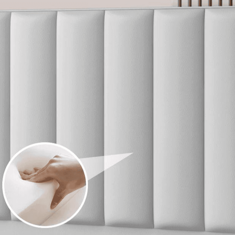 Modish Style Wingback Headboard in Timber with No Distressing, Rectangle Shape for King/Queen/Full Bed, Featuring Sponge Upholstery and Standard Height thumbnail 8