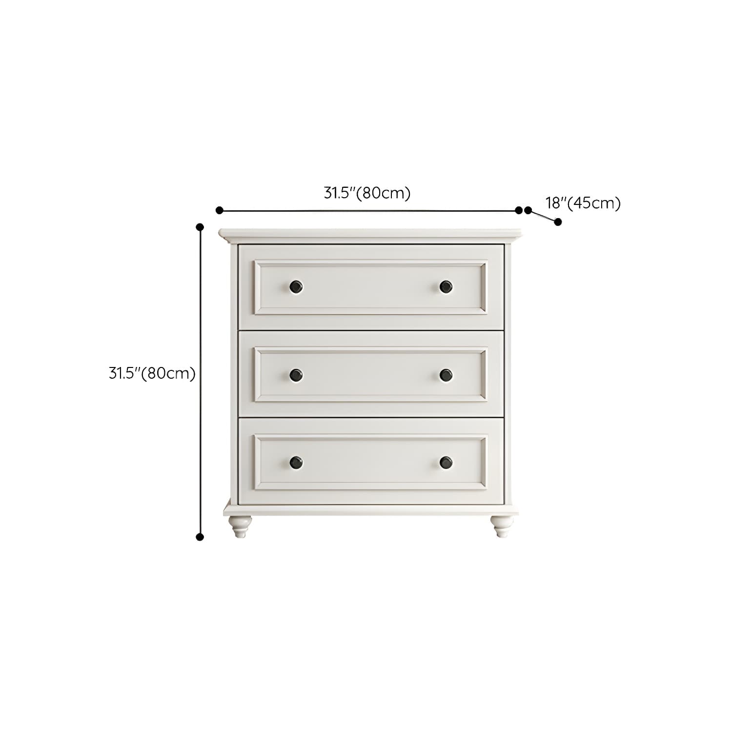 Solid Wood and Soft-Close Drawers Modern Chest with Wood Top thumbnail 15