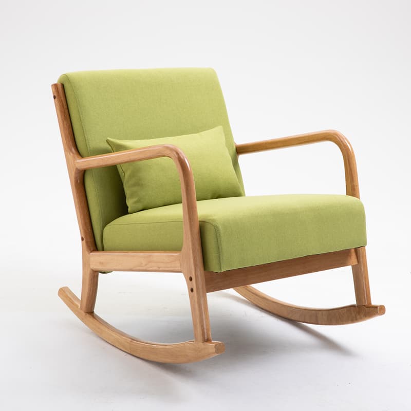Casual Chalk/Cocoa/Azure Wood Rocking Chair Couch thumbnail 6