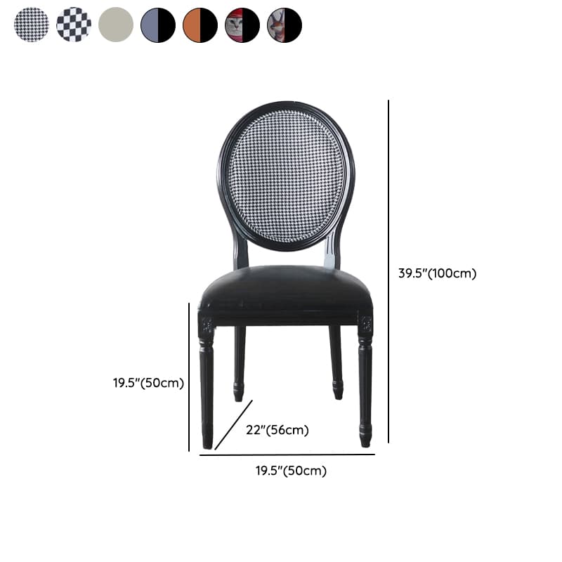 Victorian Style Side Chair with King Louis Back and Bordered Frame, Balanced Stability thumbnail 25