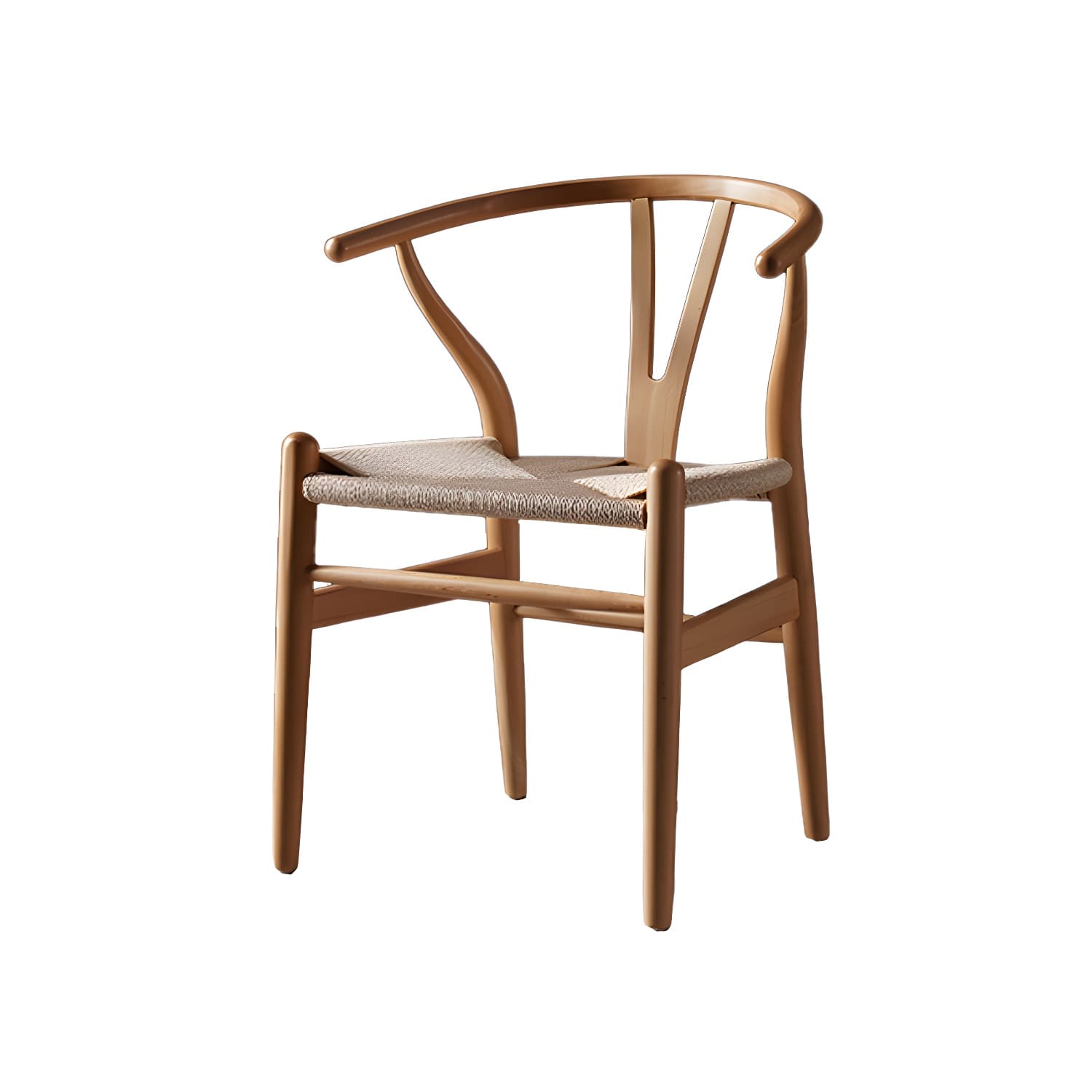 Scandinavian Style Wood Dining Chair Dining Room Wishbone Chair with Arm thumbnail 22