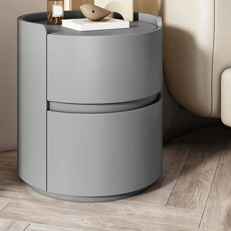 Small Under 21'' Manufactured Wood No-Light Modern Drawer Storage Nightstand in Natural Finish thumbnail 8