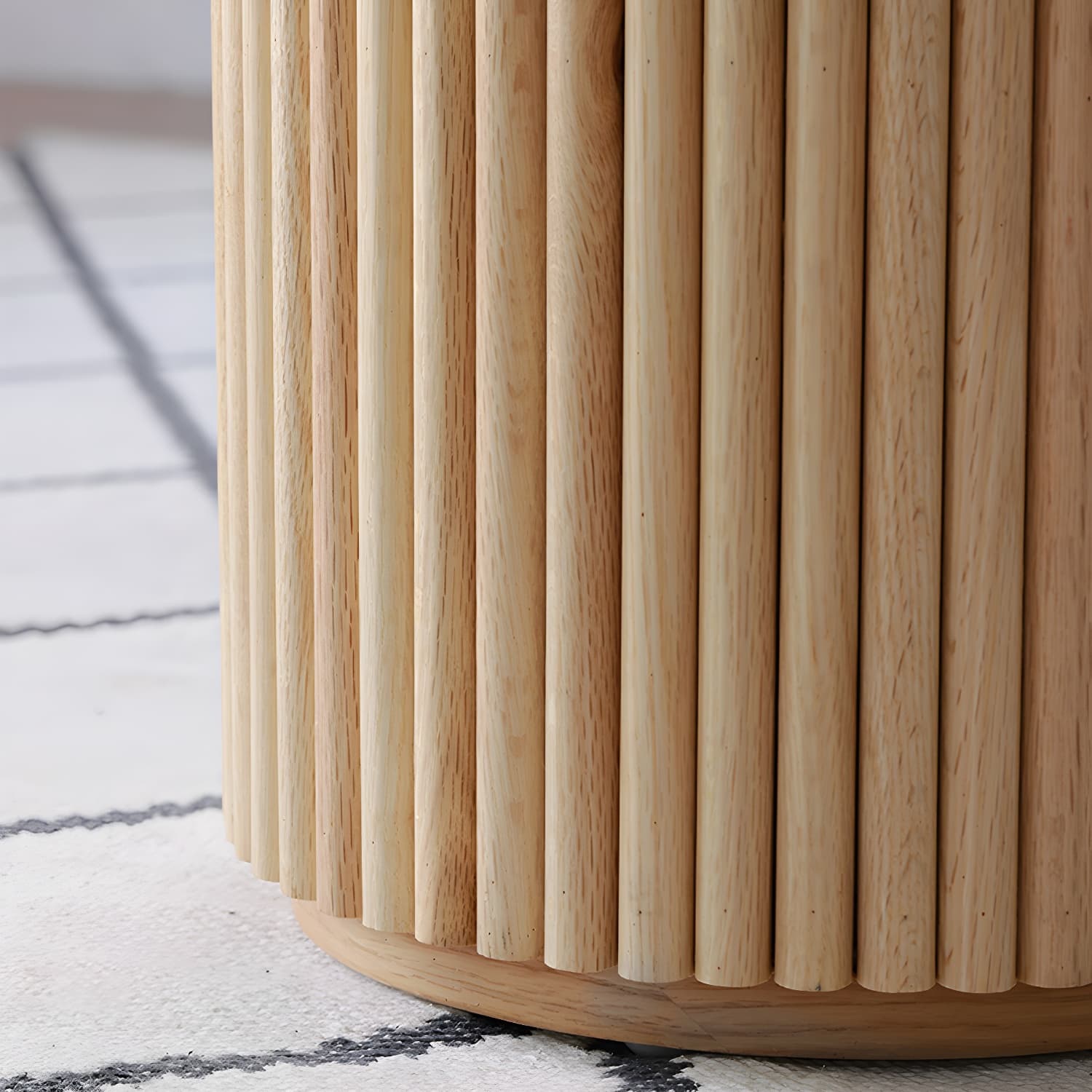Round Shape Home Dining Table Modern Wooden Dining Room Table thumbnail 6