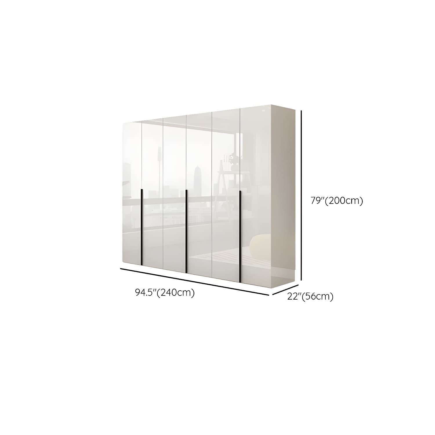 Modern Simple Style Double Door Storage Wardrobe for Bedroom thumbnail 15
