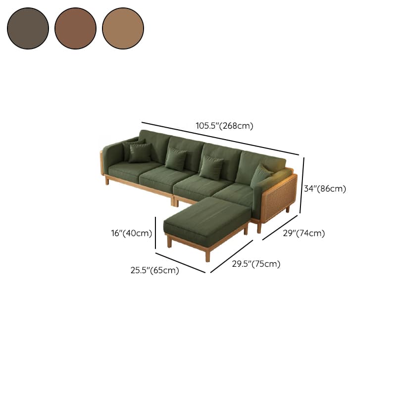 Victorian Style Jade Green Sofa Couch/Single Sofa for Sitting Room with 1 to 5 Pillows thumbnail 32