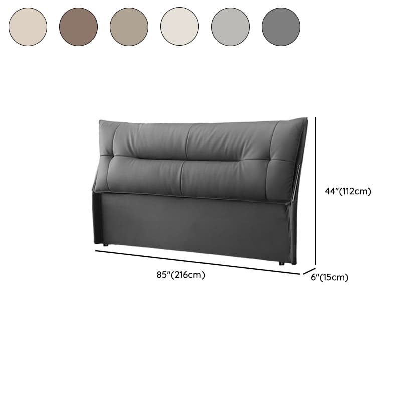 Simplistic Style Panel Headboard with No Distressing, Piled Tufted Rectangular Shape for King/Queen/Full Bed, Cotton Upholstery Fill, Standard Height thumbnail 15