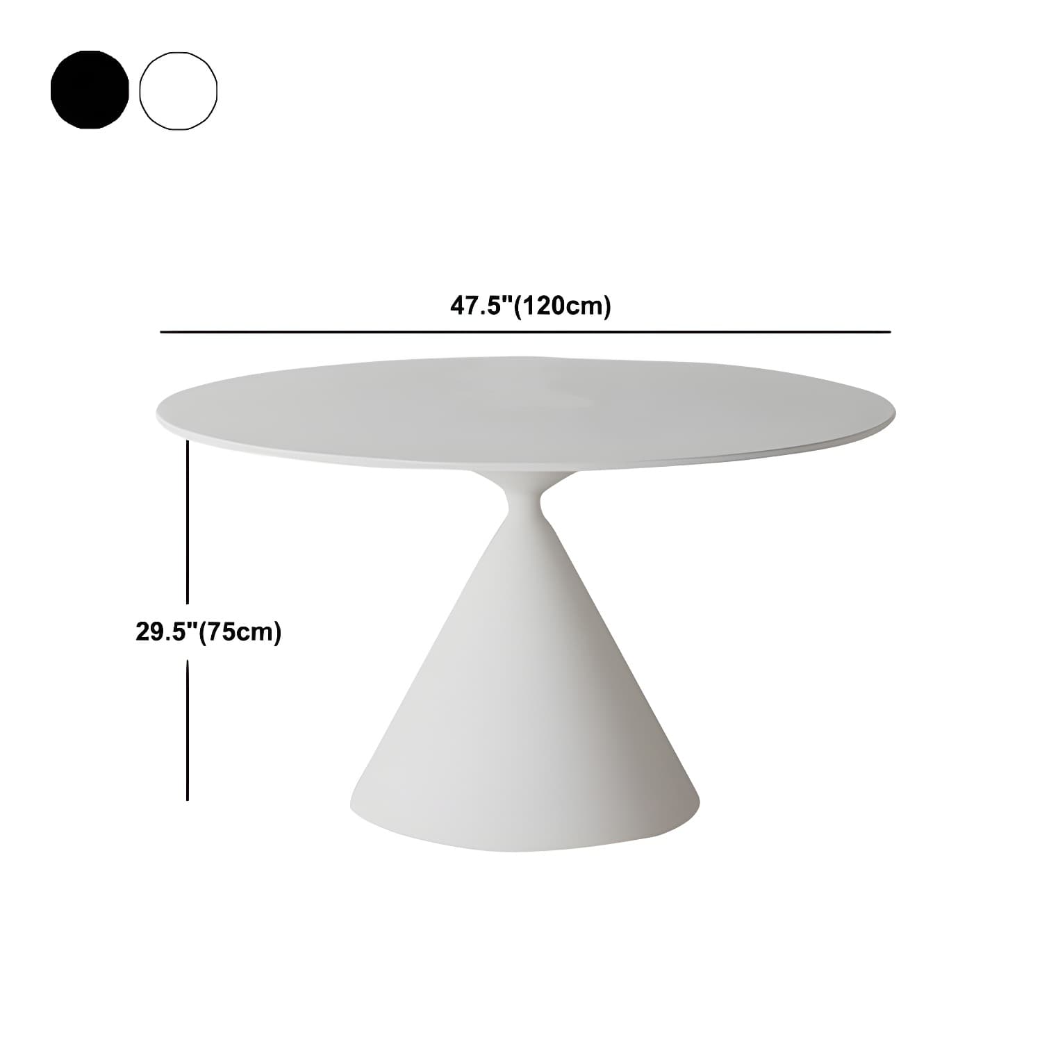 Sintered Stone Home Dining Table Modern Round Dining Room Table thumbnail 12
