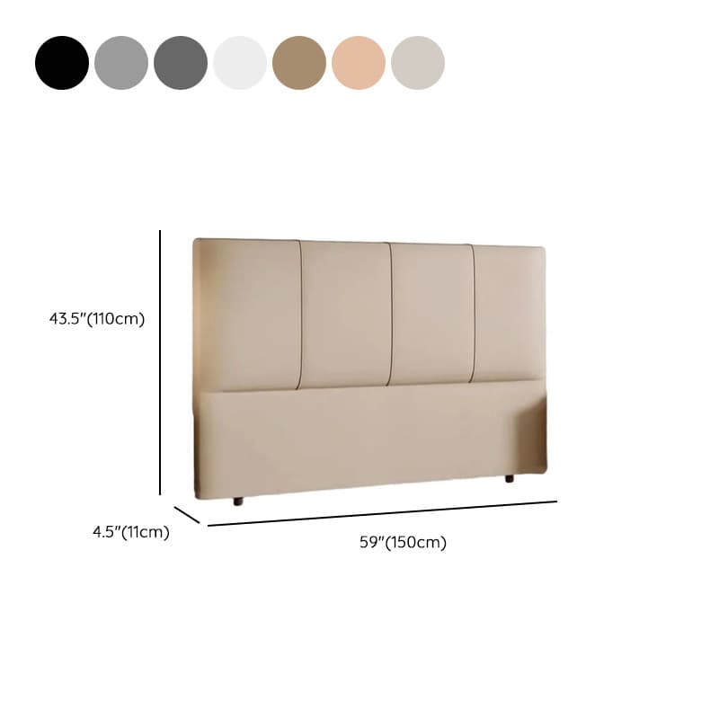 Modish Panel Headboard in Pine Wood with No Distressing, Rectangle Shape for King/Queen/Full Bed, Featuring Sponge Upholstery and Standard Height thumbnail 14