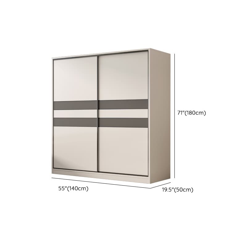 Chalk Nordic Timber Wardrobe with 3 Drawers, Self-supporting Design, Soft Close Door, and Clothing Rod thumbnail 13