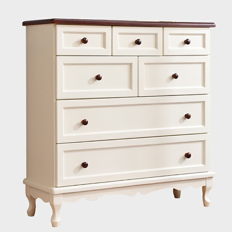 Solid Wood Countertop Storage Chest Traditional Style with Drawers thumbnail 10