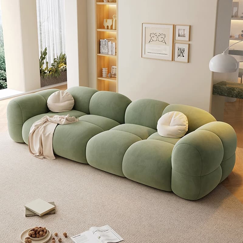 Anti Cat Scratch Velvet Modern Sofa with Stain Resistant Feature thumbnail 9