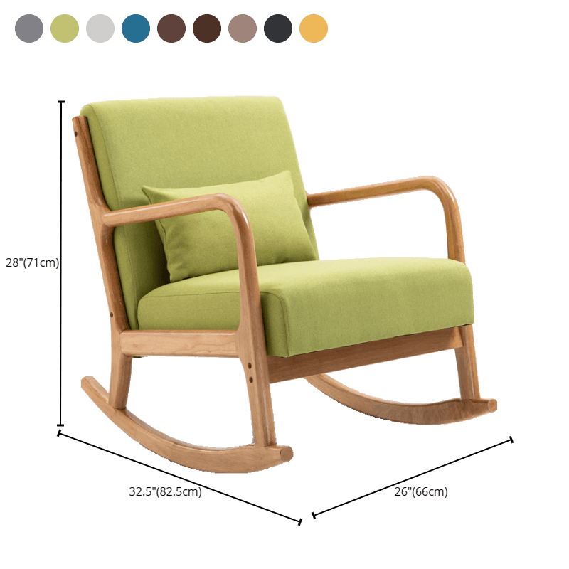 Casual Chalk/Cocoa/Azure Wood Rocking Chair Couch thumbnail 21