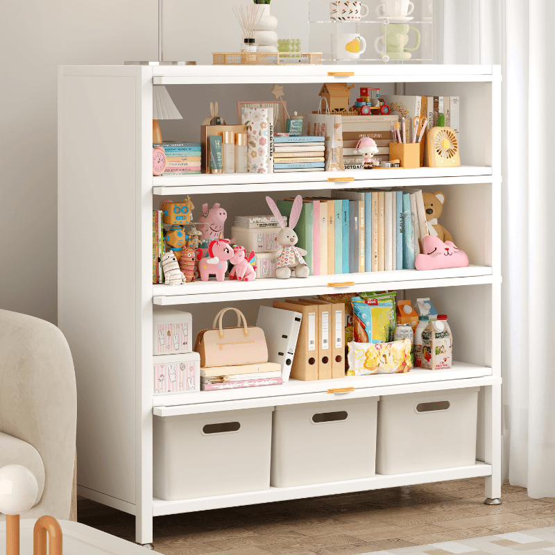 Casual Iron Desk Combo Dresser with Multiple Cabinets and Interior Shelves Options thumbnail 7