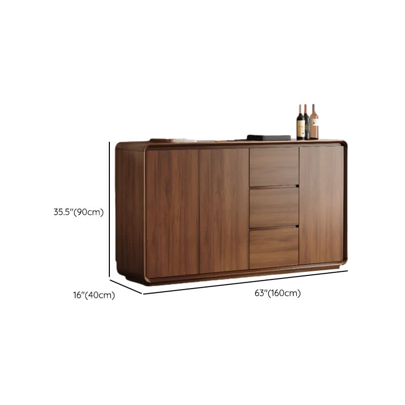 Casual Cocoa Standard/Narrow Sideboard with 3 Drawers/3 Shelves/2 Doors/3 Doors thumbnail 15