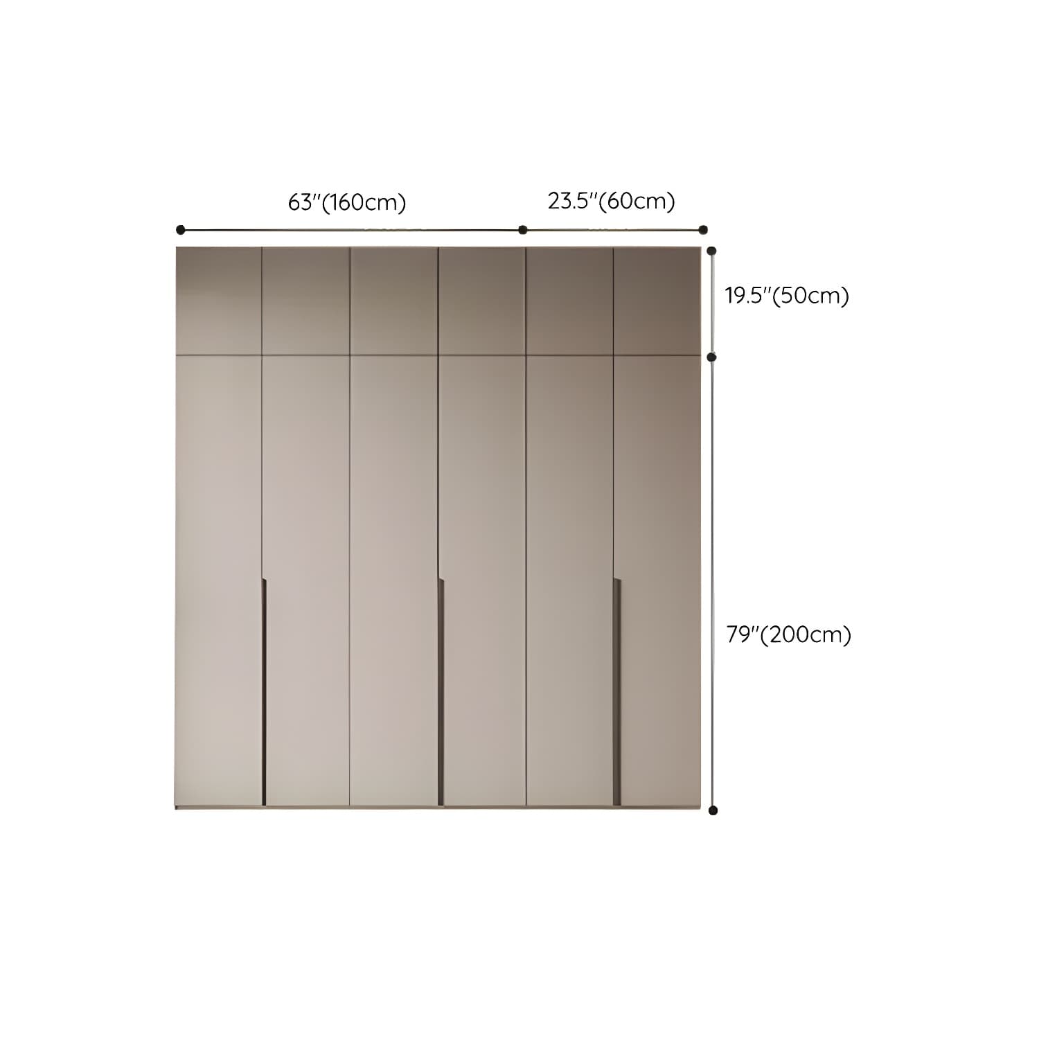 Modern Grey Wood Armoire with Solid Construction and Limited Warranty thumbnail 36