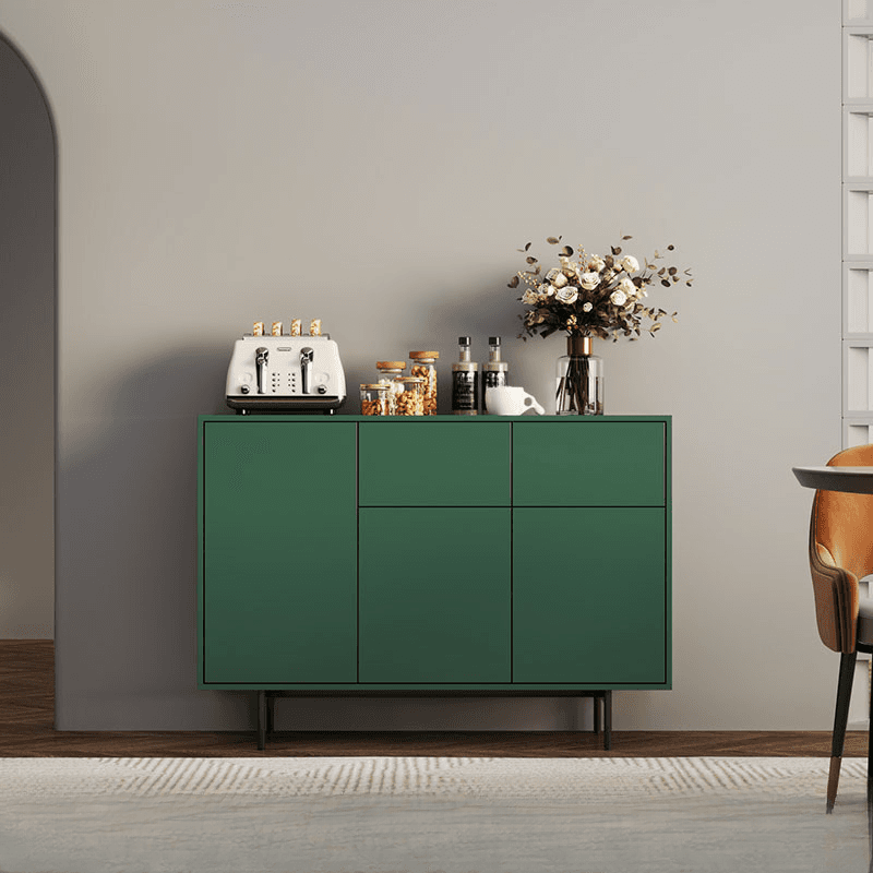 Ground Design Narrow Server with 2 or 1 Drawer, Drawers Storage, Alterable Shelf, and 3 or 2 Doors Tabletop thumbnail 5