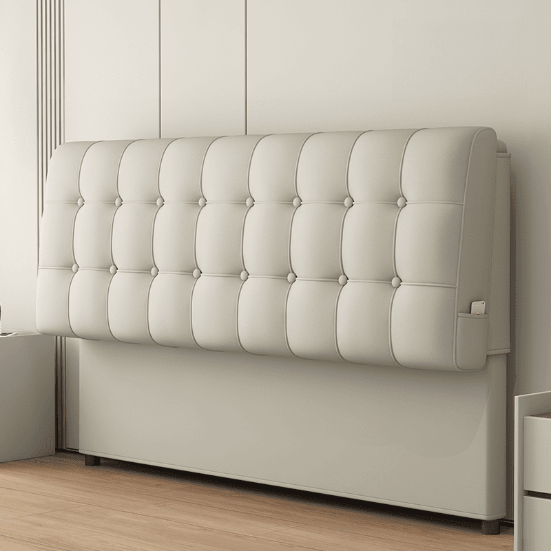 King(76"W x 80"L)/Queen(60"W x 80"L)/Full(54"W x 75"L) Button-tufted Rectangular Panel Headboard with Sponge, Wood Frame and With Legs, Standard（36-55“） H thumbnail 4