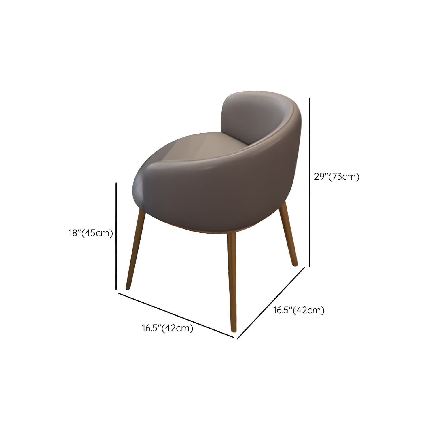 5-Piece Glam Dining Set Round White Table with Gold Metal Base and Upholstered Chairs thumbnail 16