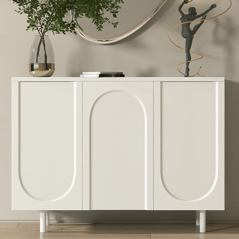 Modern Living Room Manufactured Wood Buffet Sideboard in White thumbnail 8