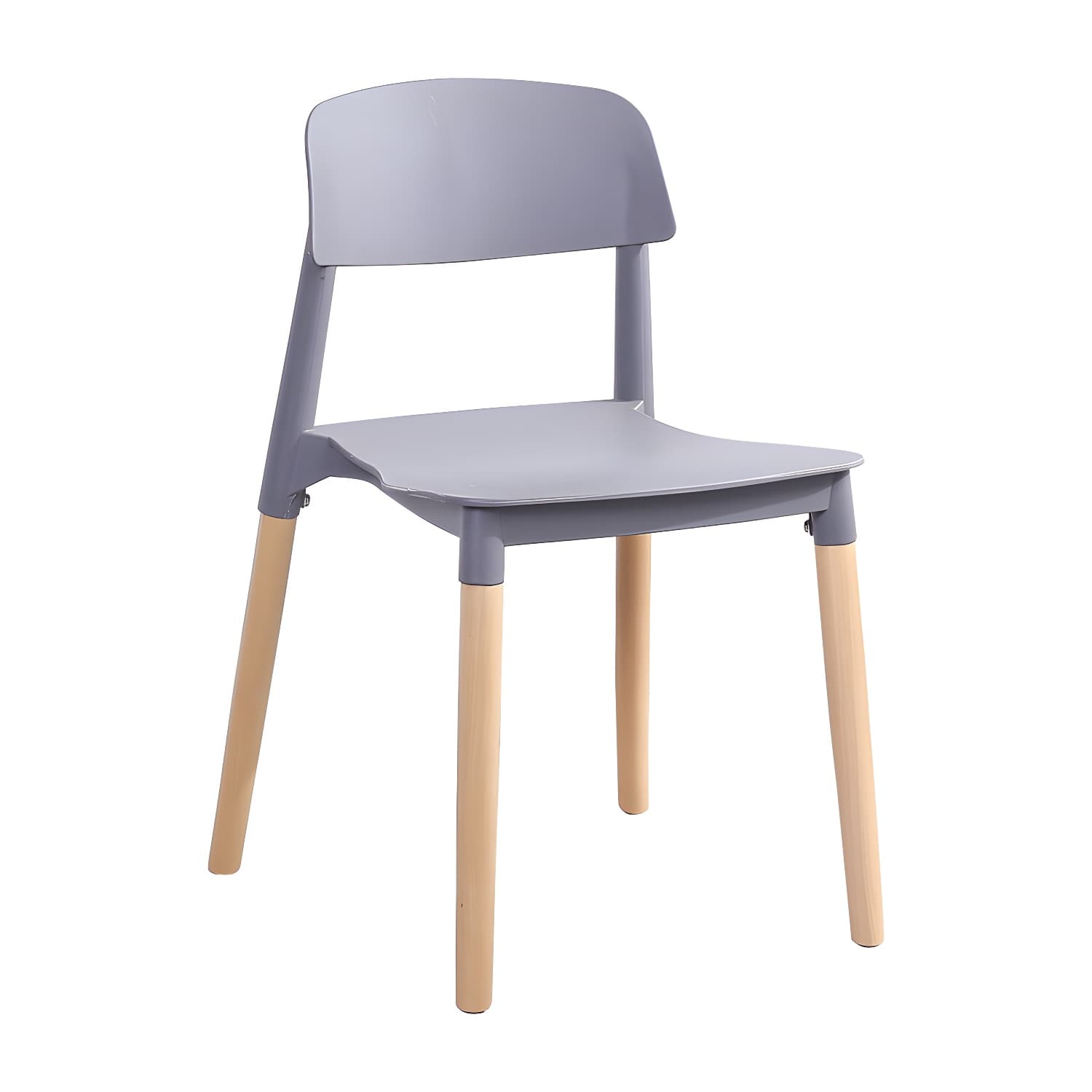 Scandinavian Home Side Chair Open Back Wood Legs Dining Room Chair Set thumbnail 15
