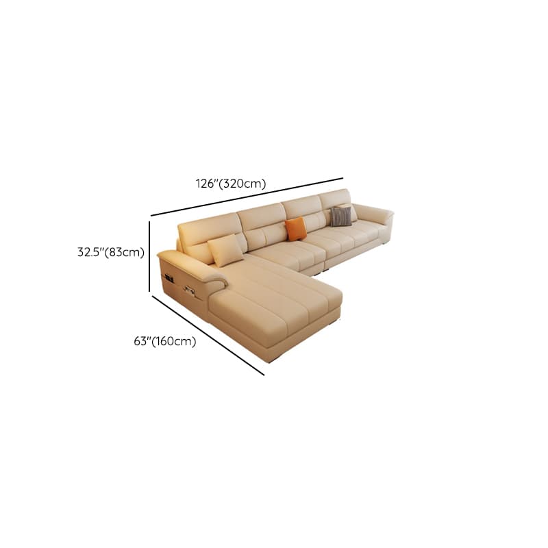Straight/L-Shape Reversible/Horizontal Sofa/Sofa Recliner with Concealed Support & Natural Wood Frame thumbnail 21