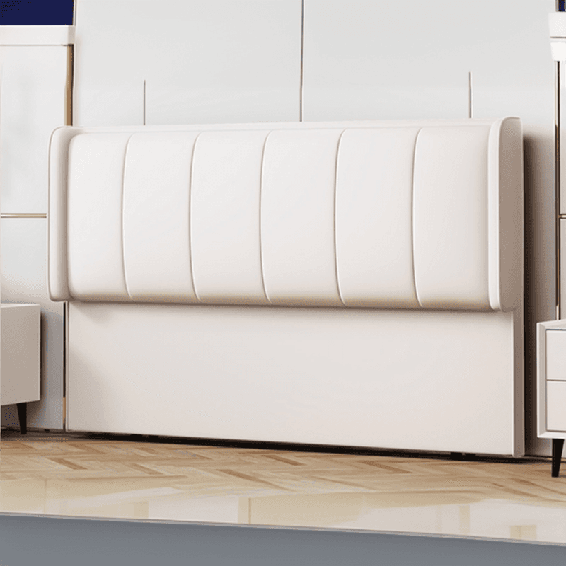 Modish No Distressing Timber Panel Headboard with Rectangle Shape for Full/Queen/Twin Bed, Featuring Sponge Upholstery and Standard Height thumbnail 4