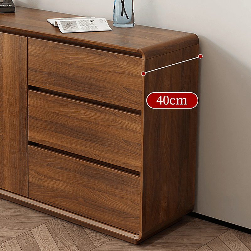 Ground Sideboard with 3 Drawers, Cupboard, Standard/Narrow Size, Timber Countertop, Adjustable Shelving, and 2 Doors/1 Door thumbnail 6