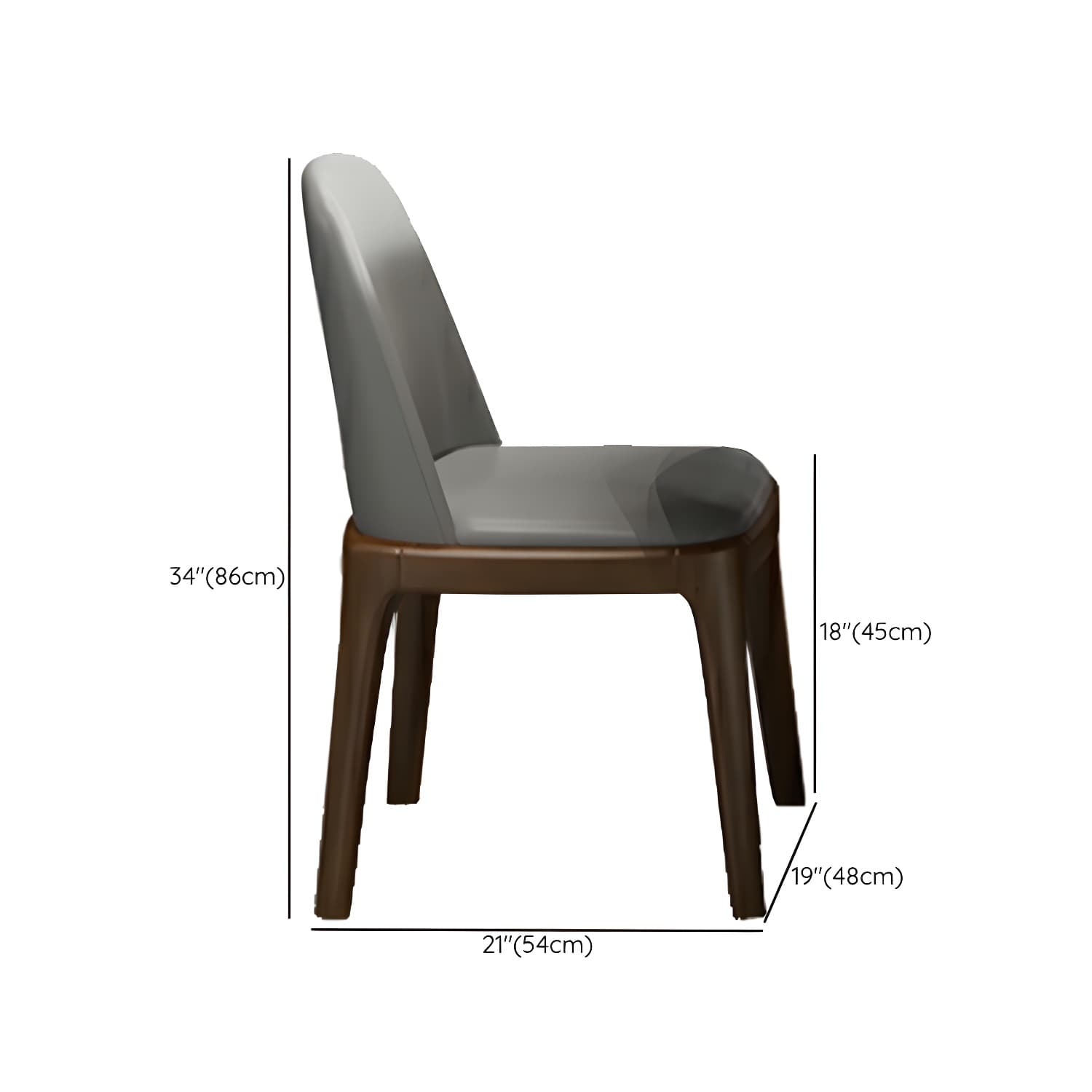 Modern Wood Dining Table Set with White Table top and Solid Wood Brown Base thumbnail 13