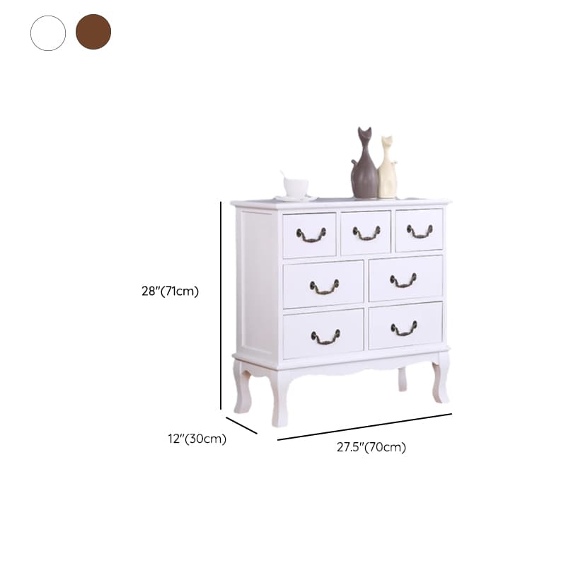 French Wood Vertical Console Dresser with 9 Drawers/7 Drawers/10 Drawers thumbnail 27