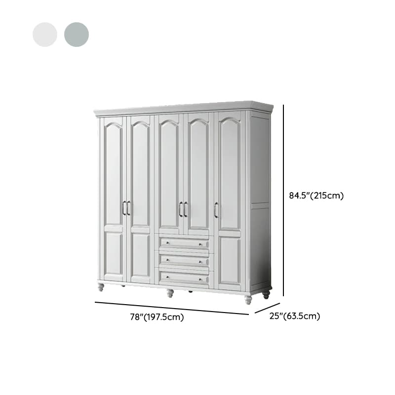 Standalone Wood Armoire Cabinet with Hinged Soft Close Door, Soft Close Drawer & Interior Shelves thumbnail 24