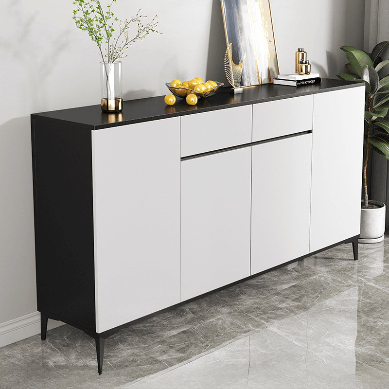 Versatile Sideboard with 2/3 Drawers, Closet Cabinet, Standard/Narrow/Wide Sizes, 3/Two Internal Shelves, Drawer Storage, Manufactured Wood/Stone Countertop, and 4/2/3 Doors thumbnail 5