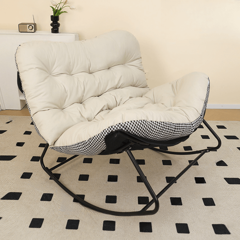2 Person Rocking Chair Couch with Rear Back and Stationary thumbnail 2