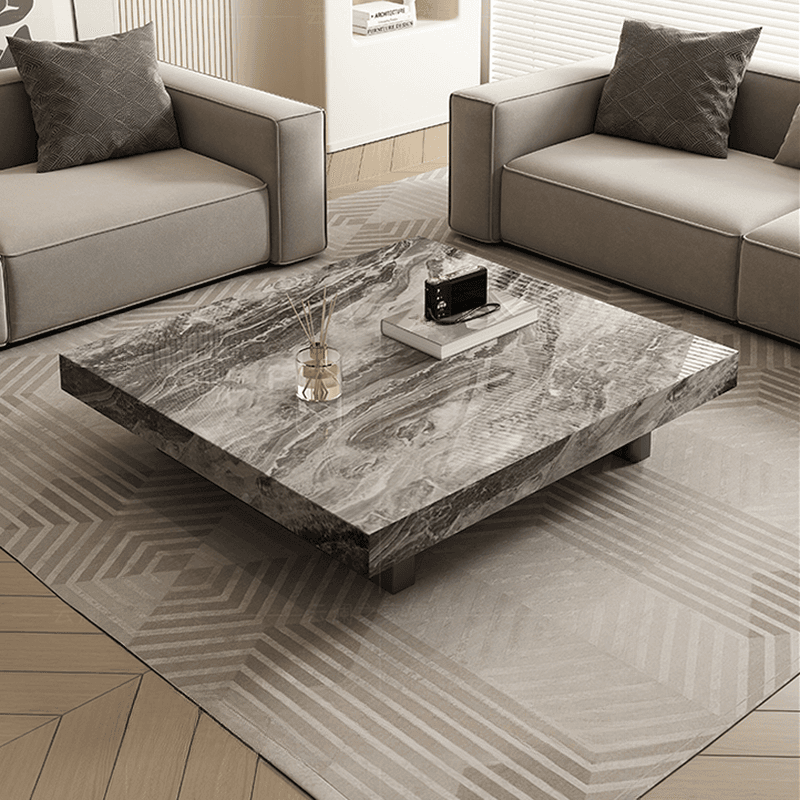 Square Board Game Coffee Table with Sled Base Suitable for Living Room Use thumbnail 12
