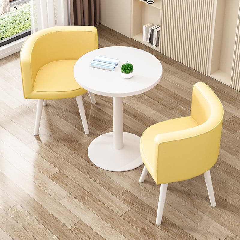 Modern Simple Style Recycled Wood Dining Table Set for 2 thumbnail 2