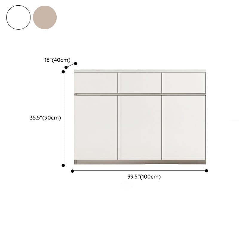 50'' Modern Wood Sideboard/Credenza with Drawers, Cabinets, and Non-adjustable Shelves thumbnail 13