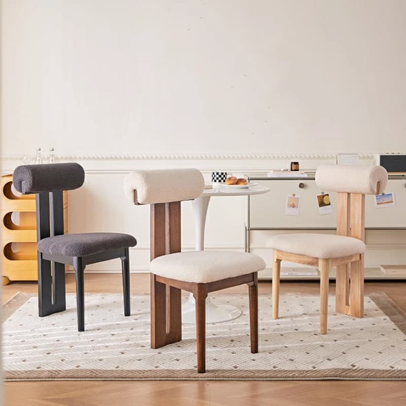 Stable Slat Back Upholstered/Faux Leather/Velour Armless Chair with Wood Legs in a Minimalist Style thumbnail 6