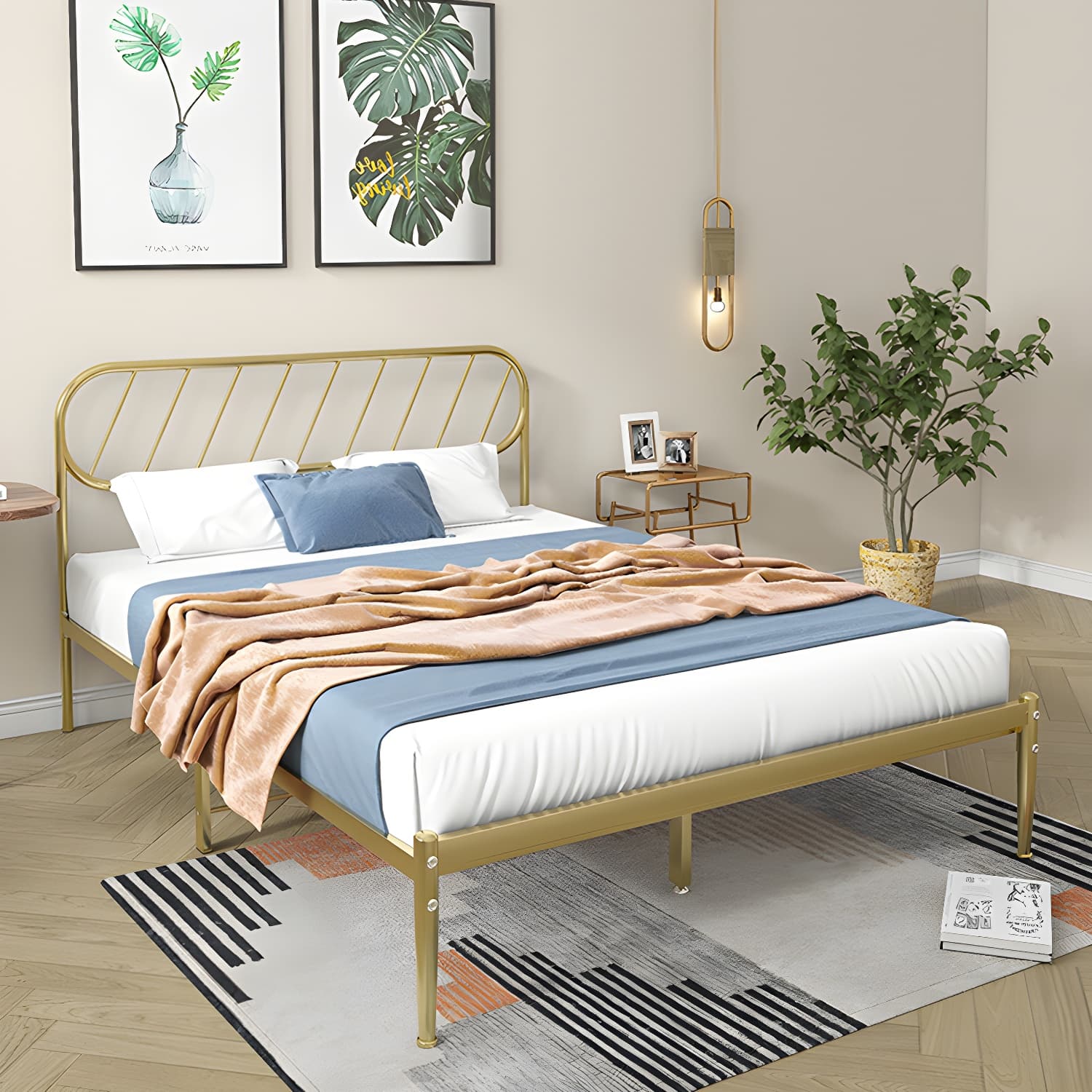 Modern Simple Style Open-Frame Panel with Metal Frame and Leg thumbnail 6