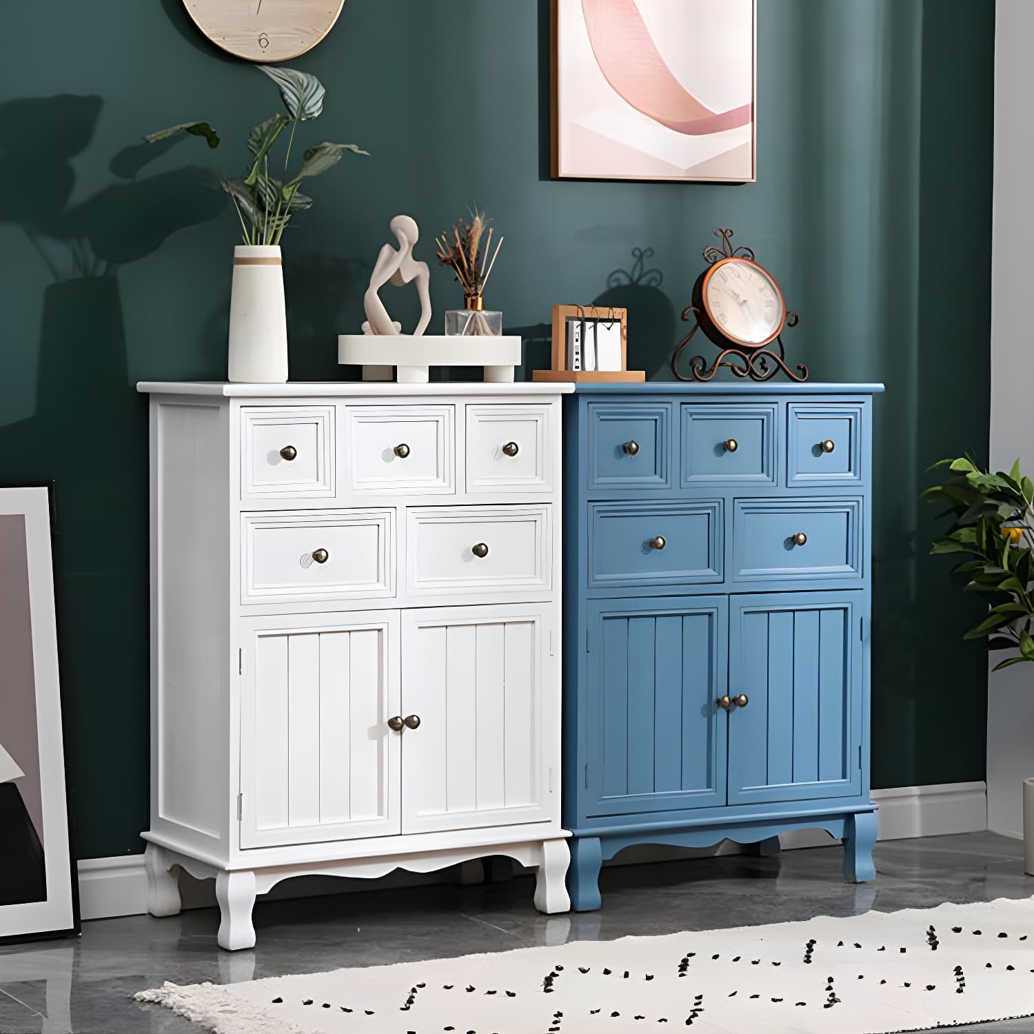 13.65/13.45 Inch Width Storage Chest American Traditional Storage Chest Dresser - image 18