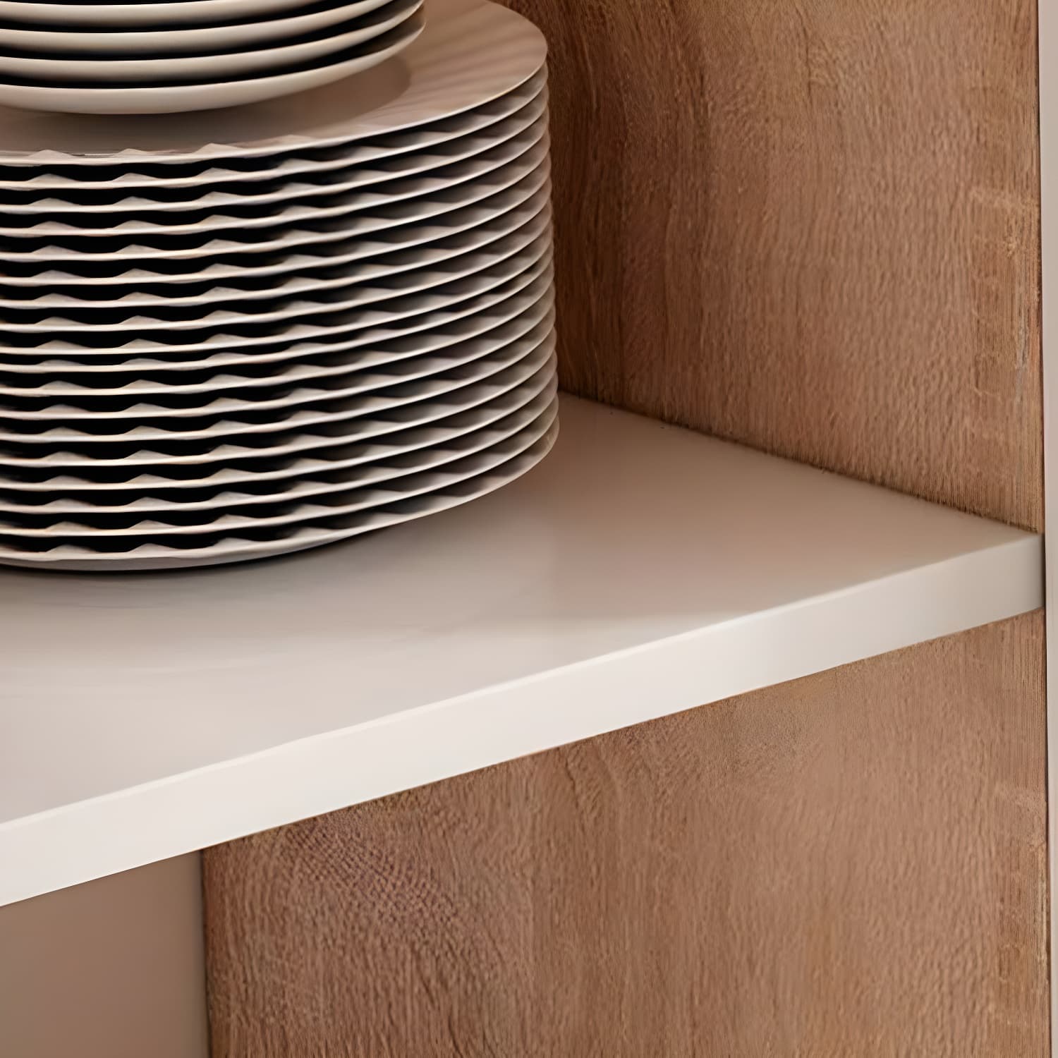 Modern Wood Buffet Cabinet with Glass Doors and Shelves - Full Assembly Needed thumbnail 12