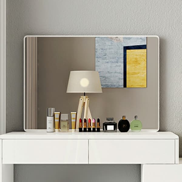 Modern 48'' White Wood Makeup Vanity & Stools with Drawers Self Close or Reserve Installation thumbnail 9